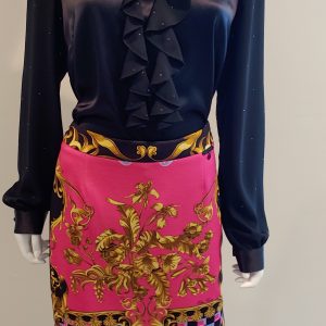 Pink Baroque Flowers - Skirts